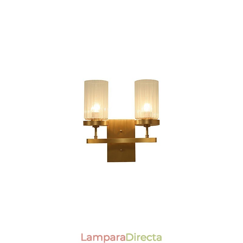 Aplique de pared de latón clásico tradicional de estilo campestre para iluminación ascendente de estilo mini.