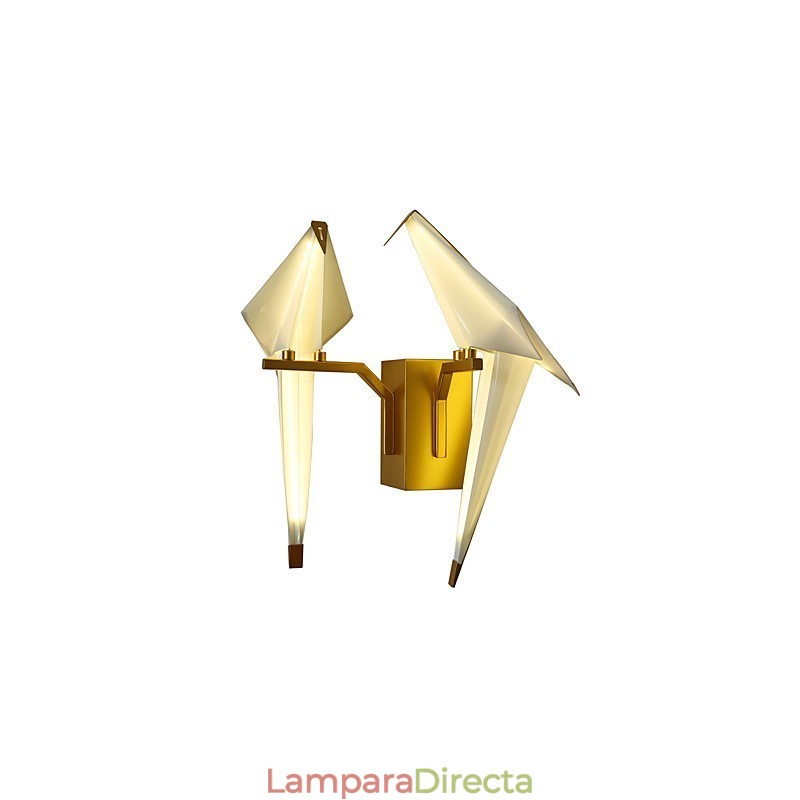 Luz ambiental integrada, simple, tradicional, clásica, estilo campestre dorado para estilo mini.