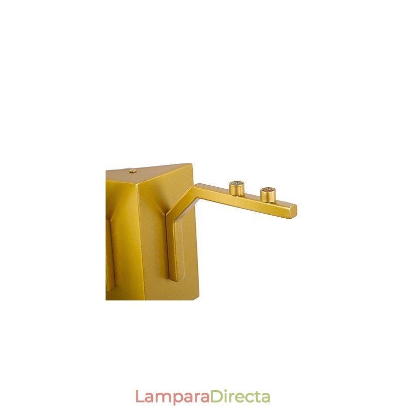 Luz ambiental integrada, simple, tradicional, clásica, estilo campestre dorado para estilo mini.