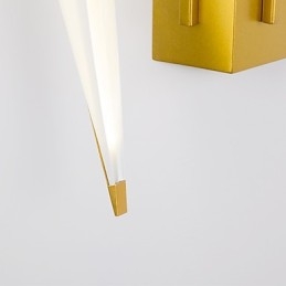 Luz ambiental integrada, simple, tradicional, clásica, estilo campestre dorado para estilo mini.