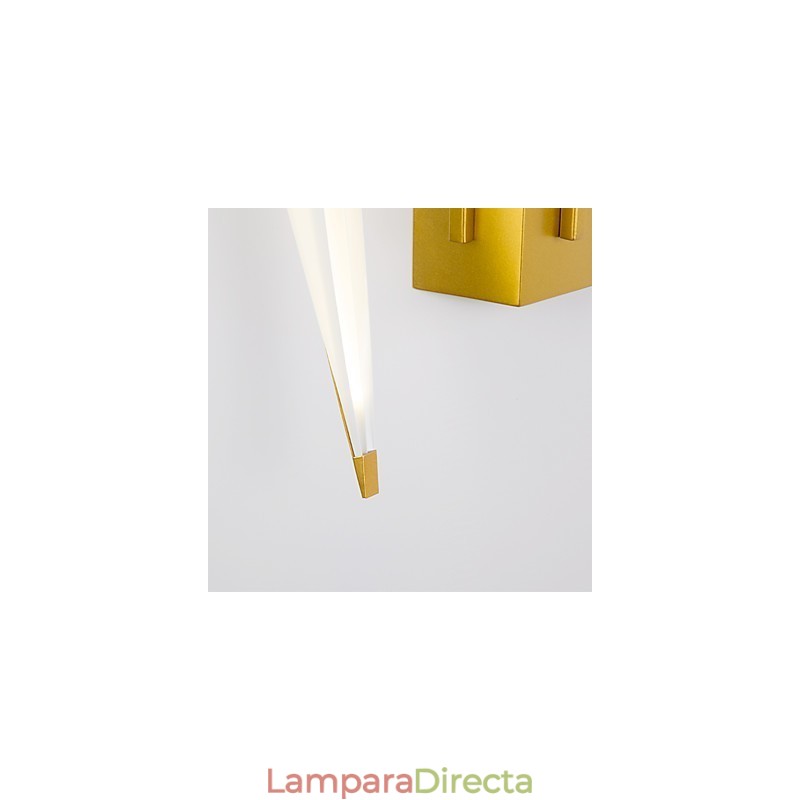Luz ambiental integrada, simple, tradicional, clásica, estilo campestre dorado para estilo mini.