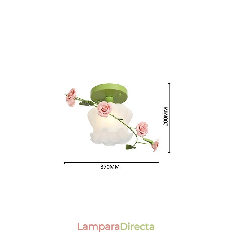 Día de San Valentín: Las flores y plantas del jardín de rosas absorben la luz del domo.