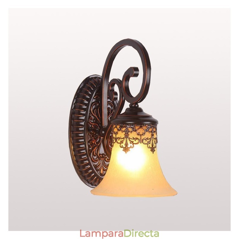Lámpara de pared para vestíbulo de hotel, lámpara de pared europea para dormitorio, lámpara creativa para sala de estar, lámpara de pared retro para pasillo.
