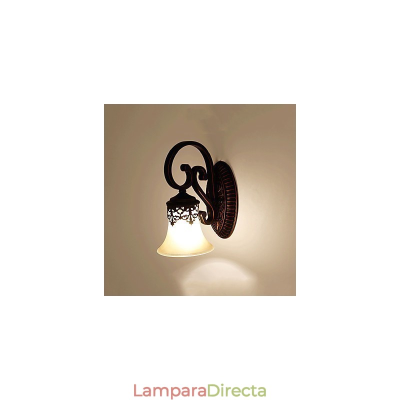 Lámpara de pared para vestíbulo de hotel, lámpara de pared europea para dormitorio, lámpara creativa para sala de estar, lámpara de pared retro para pasillo.