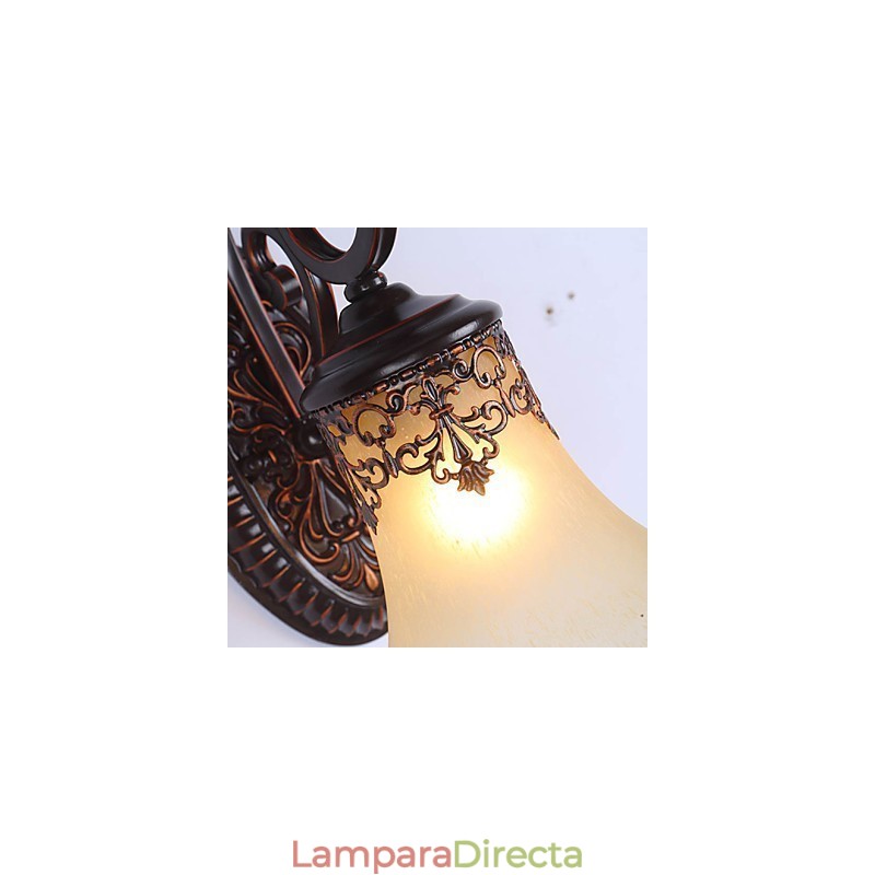 Lámpara de pared para vestíbulo de hotel, lámpara de pared europea para dormitorio, lámpara creativa para sala de estar, lámpara de pared retro para pasillo.