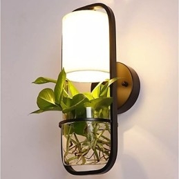 Pintura contemporánea moderna y contemporánea para apliques de pared con luz ambiental