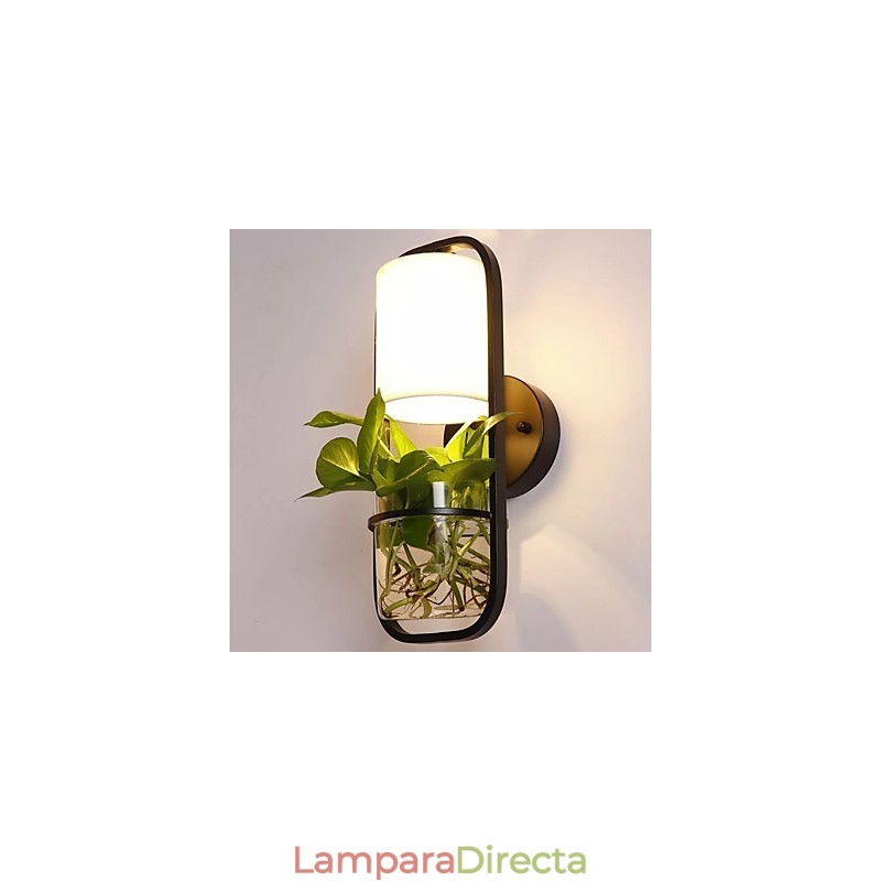 Pintura contemporánea moderna y contemporánea para apliques de pared con luz ambiental