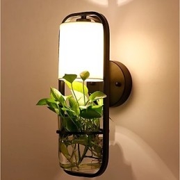 Pintura contemporánea moderna y contemporánea para apliques de pared con luz ambiental