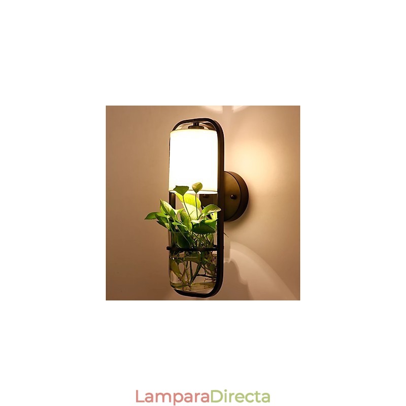 Pintura contemporánea moderna y contemporánea para apliques de pared con luz ambiental