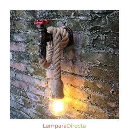 Apliques de pared con luz ambiental con pintura rústica tipo cabaña Apliques de pared con luz ambiental con pintura rústica tipo cabaña