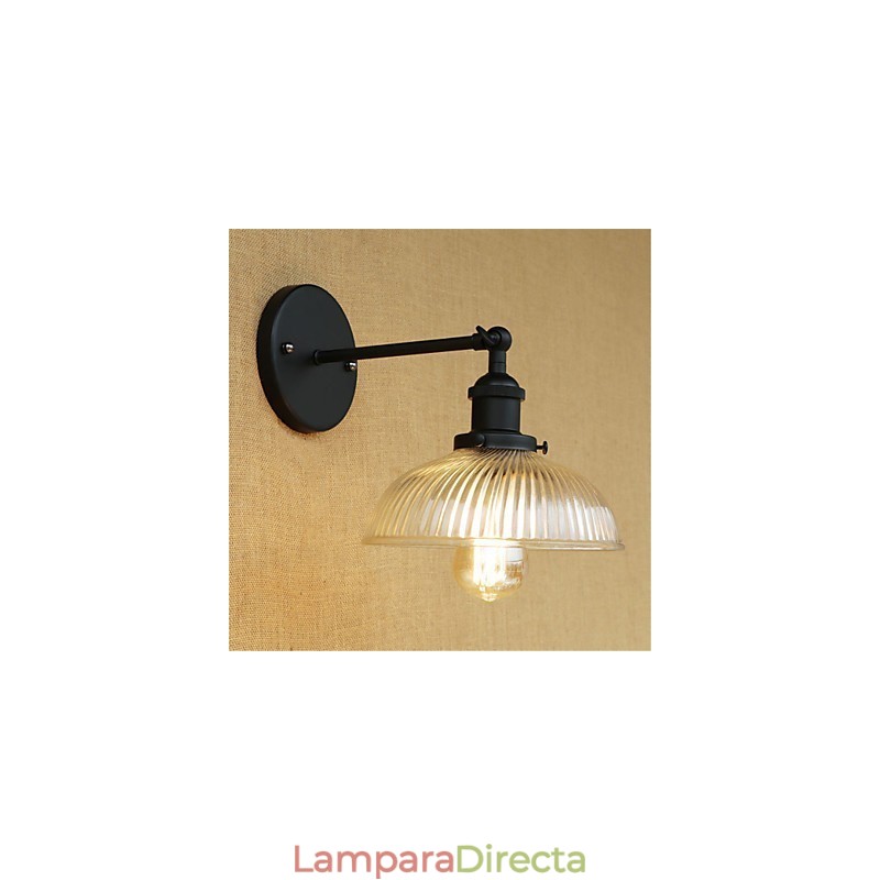 Apliques de pared con luz ambiental y protección ocular de estilo mini con pintura retro campestre