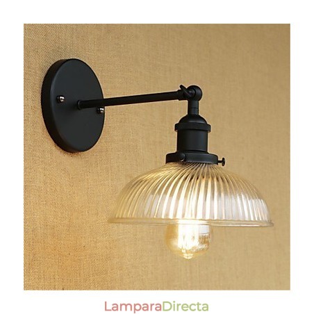 Apliques de pared con luz ambiental y protección ocular de estilo mini con pintura retro campestre Apliques de pared con luz ambiental y protección ocular de estilo mini con pintura retro campestre
