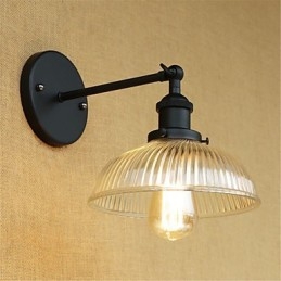 Apliques de pared con luz ambiental y protección ocular de estilo mini con pintura retro campestre