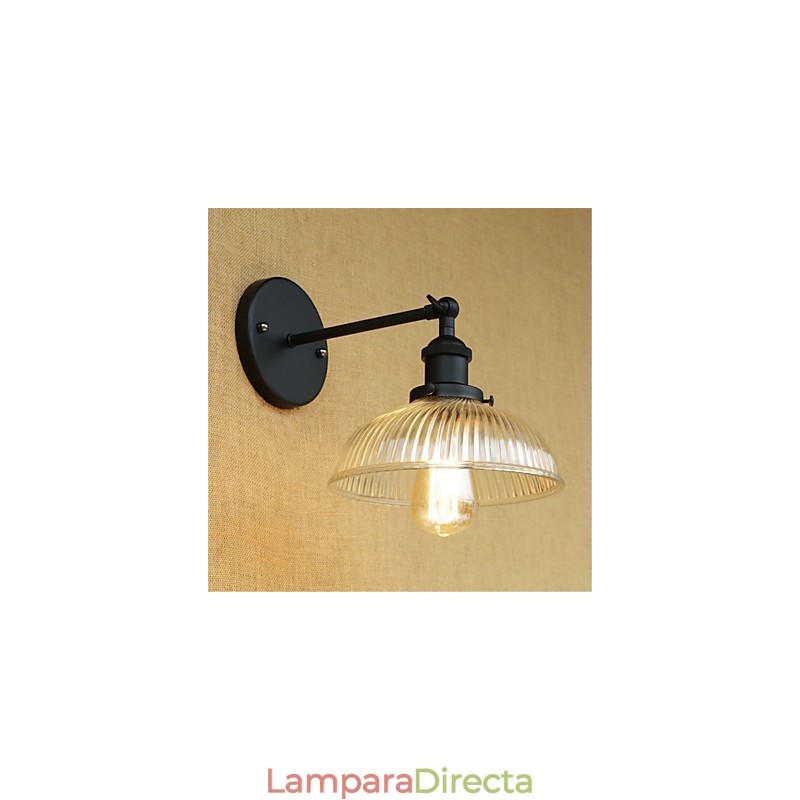 Apliques de pared con luz ambiental y protección ocular de estilo mini con pintura retro campestre