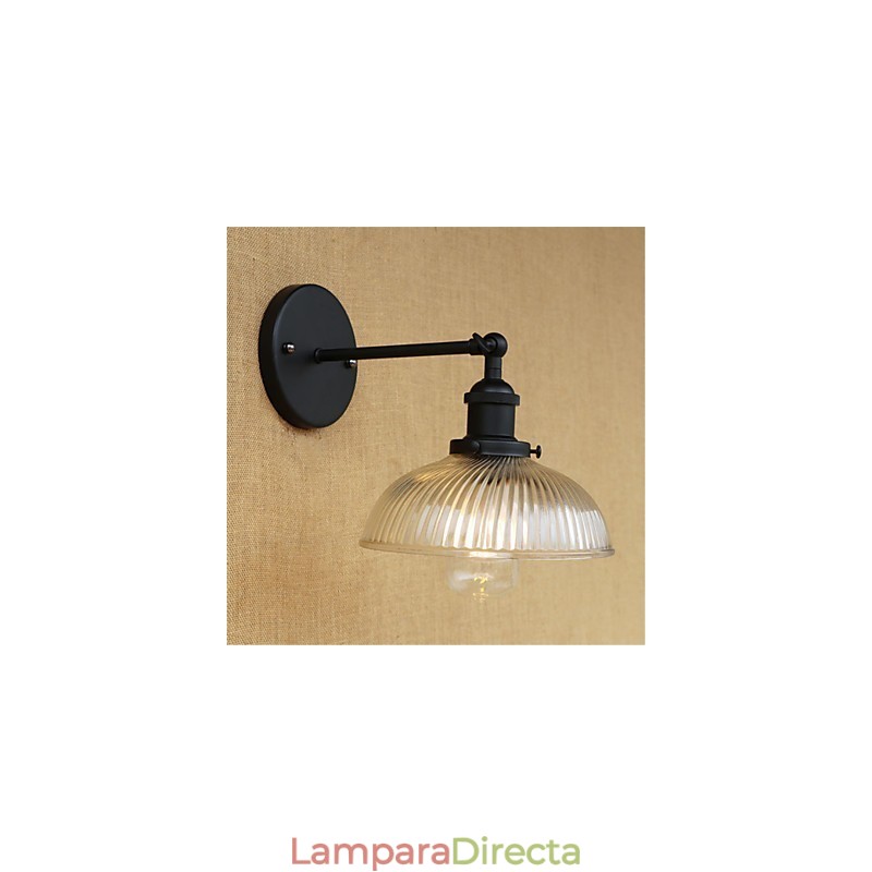 Apliques de pared con luz ambiental y protección ocular de estilo mini con pintura retro campestre