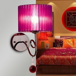 Apliques de pared modernos, contemporáneos, con iluminación ascendente y acabado galvanizado