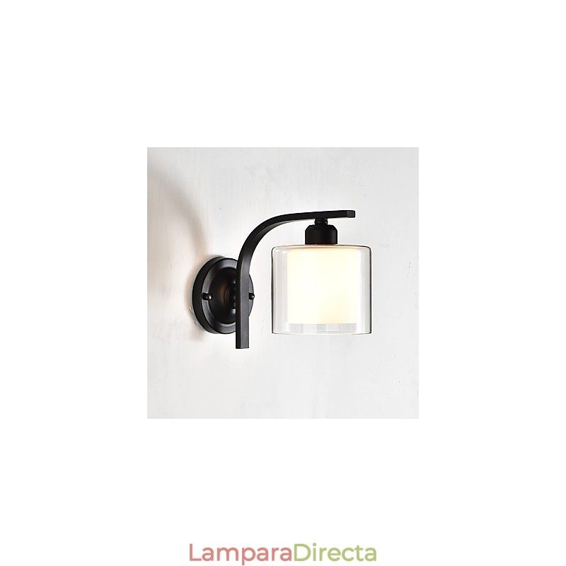 Apliques de pared con luz ambiental, estilo campestre, moderno y contemporáneo, para protección ocular, estilo mini.