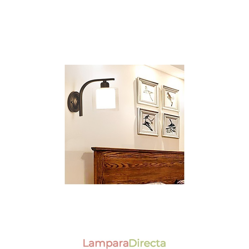 Apliques de pared con luz ambiental, estilo campestre, moderno y contemporáneo, para protección ocular, estilo mini.