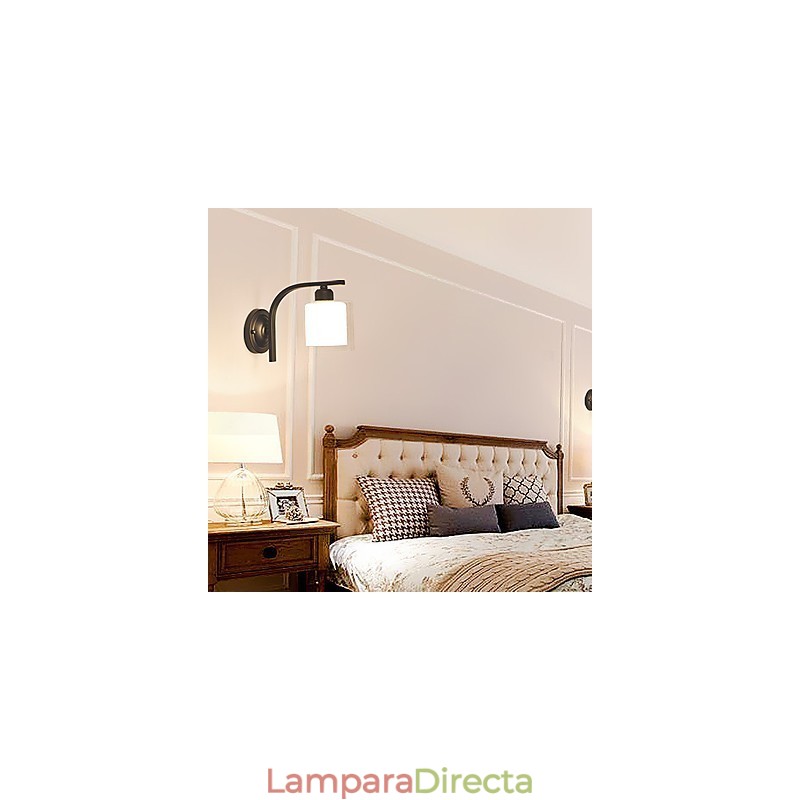 Apliques de pared con luz ambiental, estilo campestre, moderno y contemporáneo, para protección ocular, estilo mini.