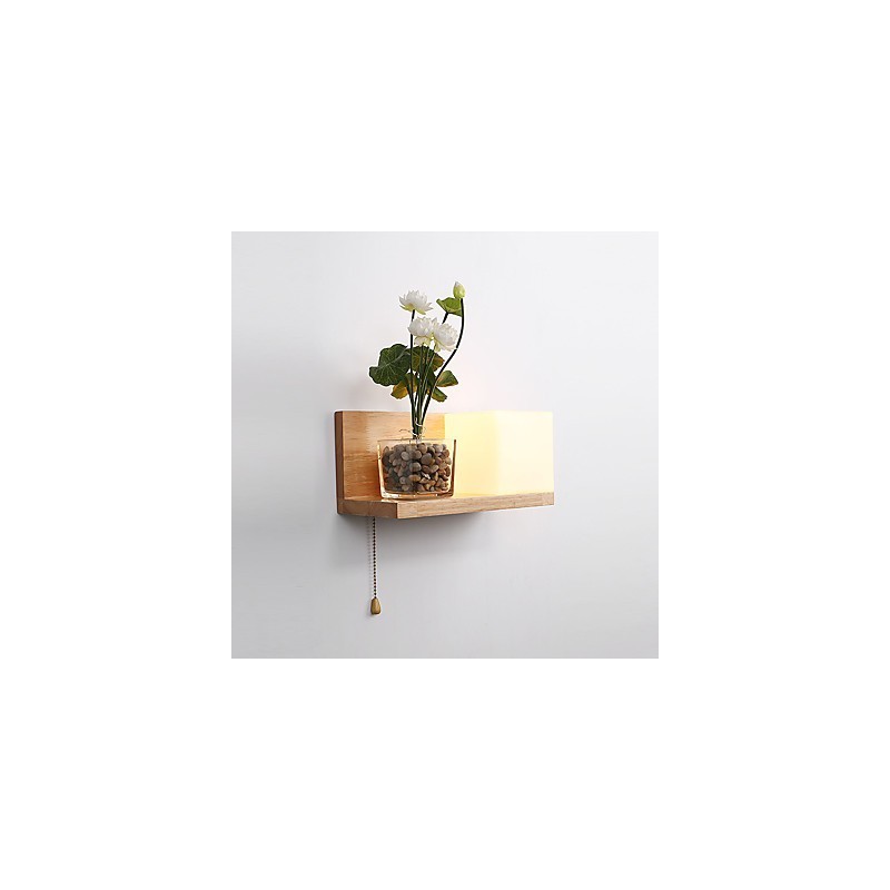 Aplique de pared con luz ambiental de estilo mini con protección para los ojos, estilo campestre
