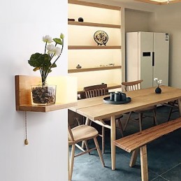 Aplique de pared con luz ambiental de estilo mini con protección para los ojos, estilo campestre