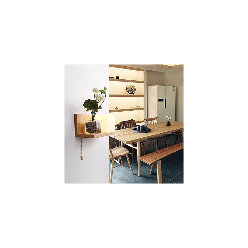 Aplique de pared con luz ambiental de estilo mini con protección para los ojos, estilo campestre