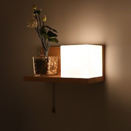 Aplique de pared con luz ambiental de estilo mini con protección para los ojos, estilo campestre