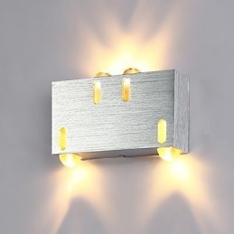 Pintura contemporánea moderna para apliques de pared con luz ambiental.