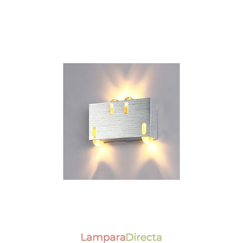 Pintura contemporánea moderna para apliques de pared con luz ambiental.