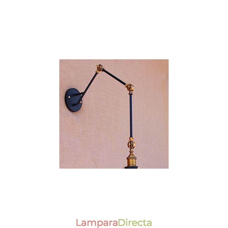 Lámpara de techo rústica estilo rústico estilo rústico con luz ambiental tipo brazo oscilante.