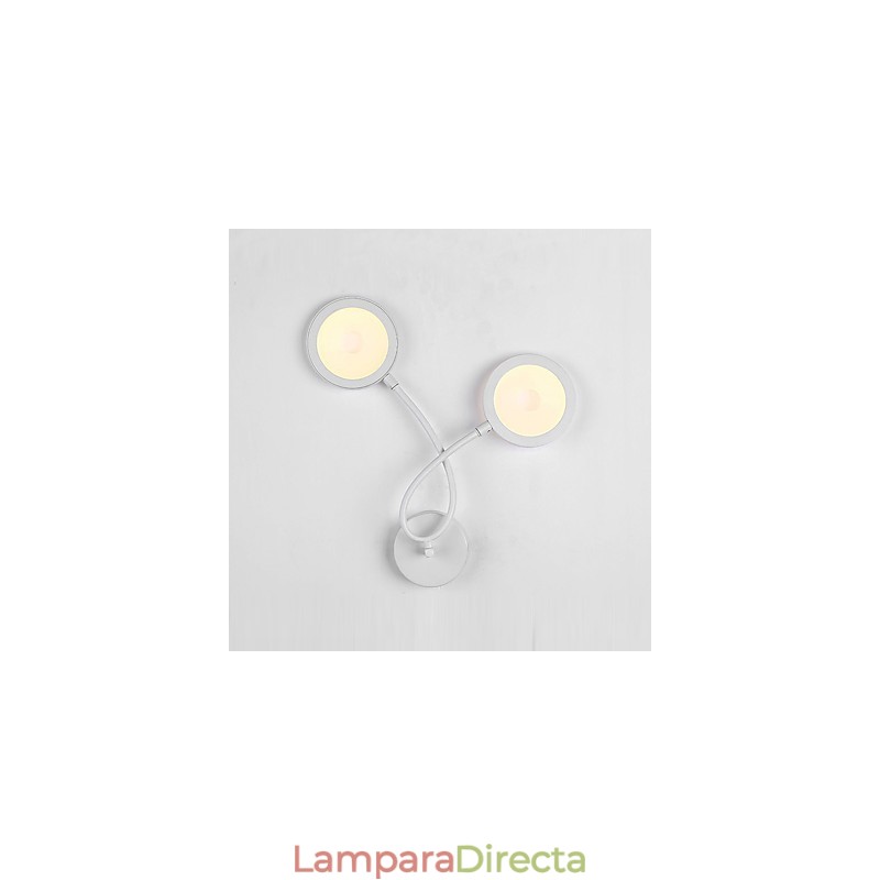 Pintura contemporánea moderna para apliques de pared con luz ambiental.