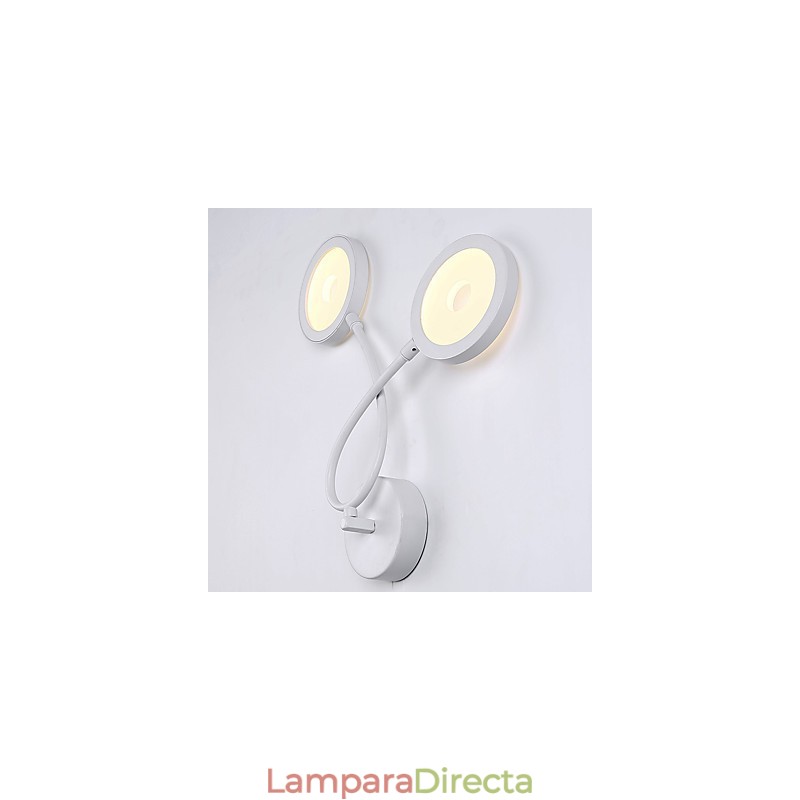 Pintura contemporánea moderna para apliques de pared con luz ambiental.