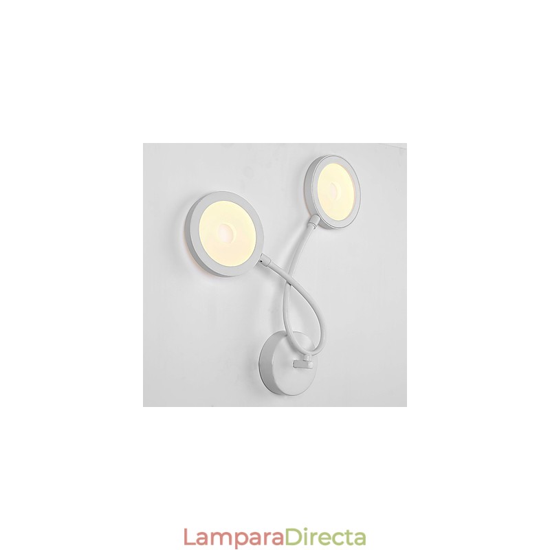 Pintura contemporánea moderna para apliques de pared con luz ambiental.