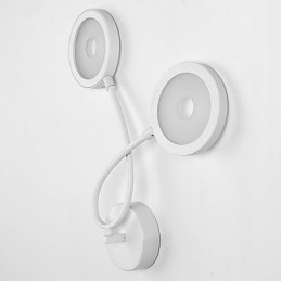 Pintura contemporánea moderna para apliques de pared con luz ambiental.