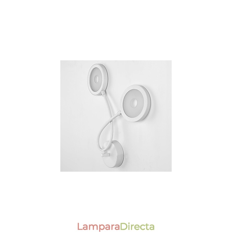Pintura contemporánea moderna para apliques de pared con luz ambiental.