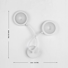 Pintura contemporánea moderna para apliques de pared con luz ambiental.