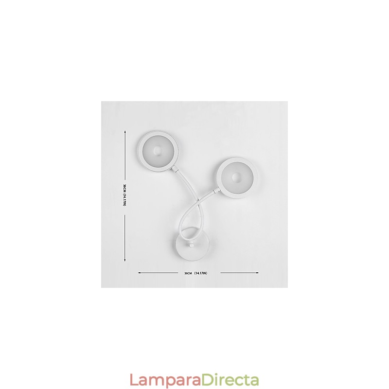 Pintura contemporánea moderna para apliques de pared con luz ambiental.
