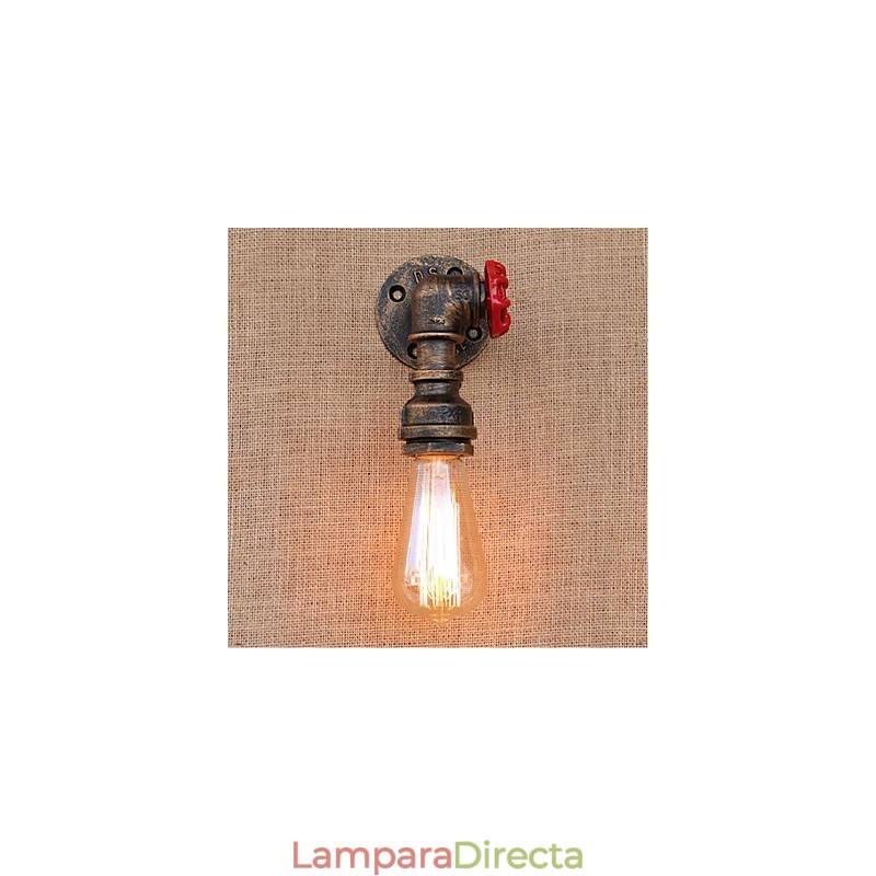 Lámpara de pared pequeña decorativa con pipa de agua sencilla y nostálgica