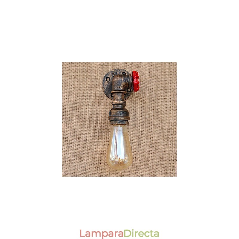 Lámpara de pared pequeña decorativa con pipa de agua sencilla y nostálgica