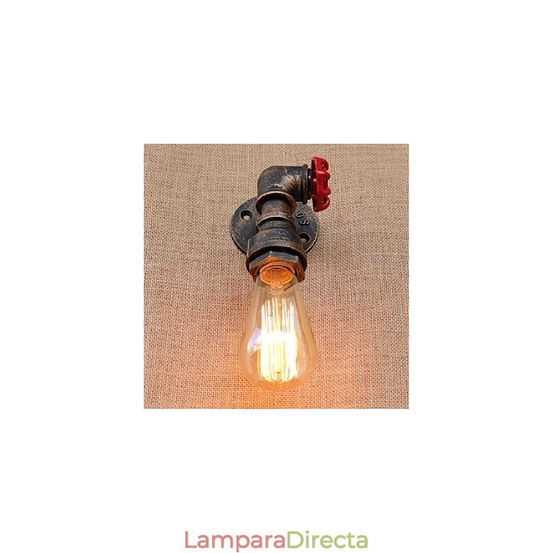 Lámpara de pared pequeña decorativa con pipa de agua sencilla y nostálgica