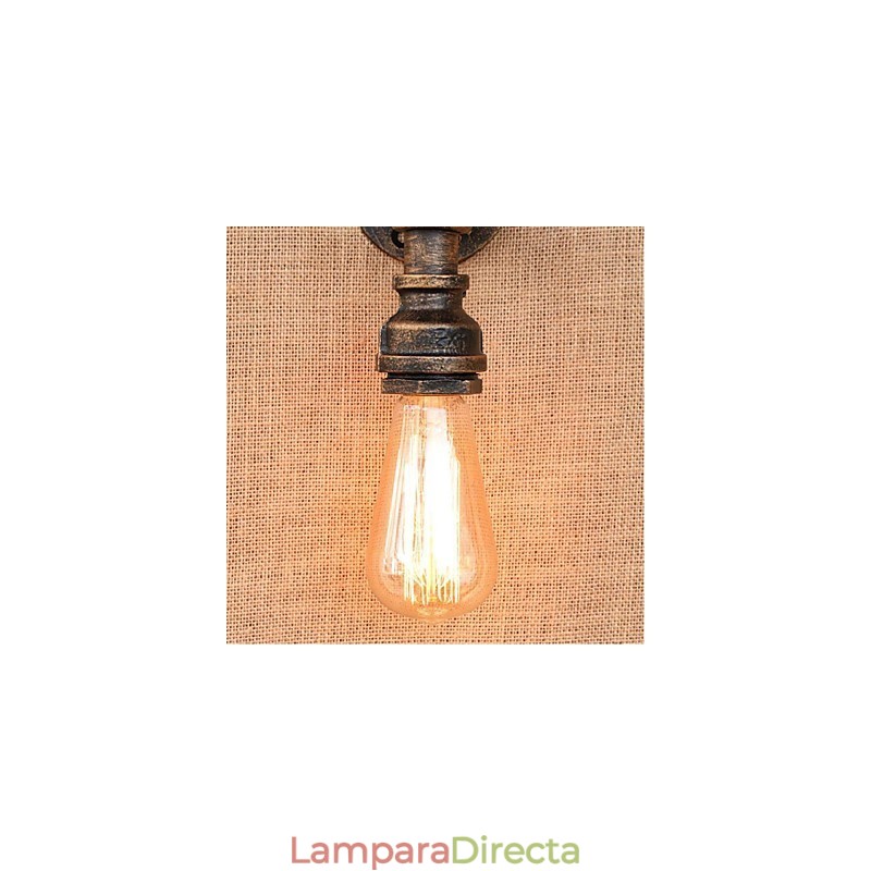 Lámpara de pared pequeña decorativa con pipa de agua sencilla y nostálgica