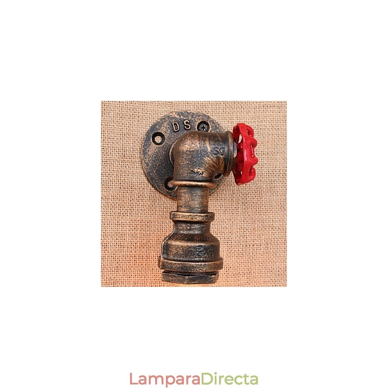 Lámpara de pared pequeña decorativa con pipa de agua sencilla y nostálgica
