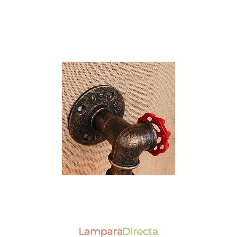 Lámpara de pared pequeña decorativa con pipa de agua sencilla y nostálgica