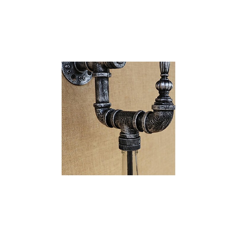 Lámpara de pared retro nostálgica con interruptor para cafetería, bar, restaurante, pasillo, pipa de agua, botella