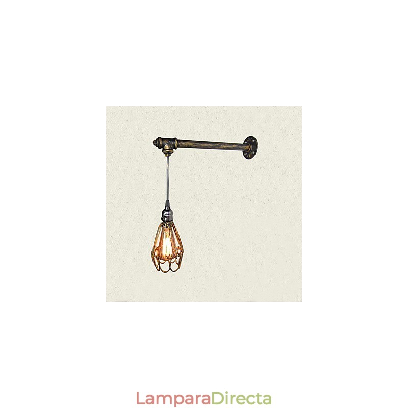 Apliques de pared vintage tipo loft con interruptor, estilo industrial Edison, estilo simplicidad, base de metal.