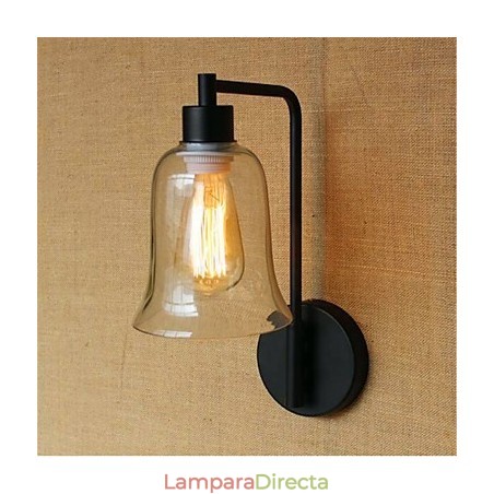 Lámpara de ambiente de brazo oscilante con acabado rústico de óxido negro estilo Lodge Country. Lámpara de ambiente de brazo oscilante con acabado rústico de óxido negro estilo Lodge Country.