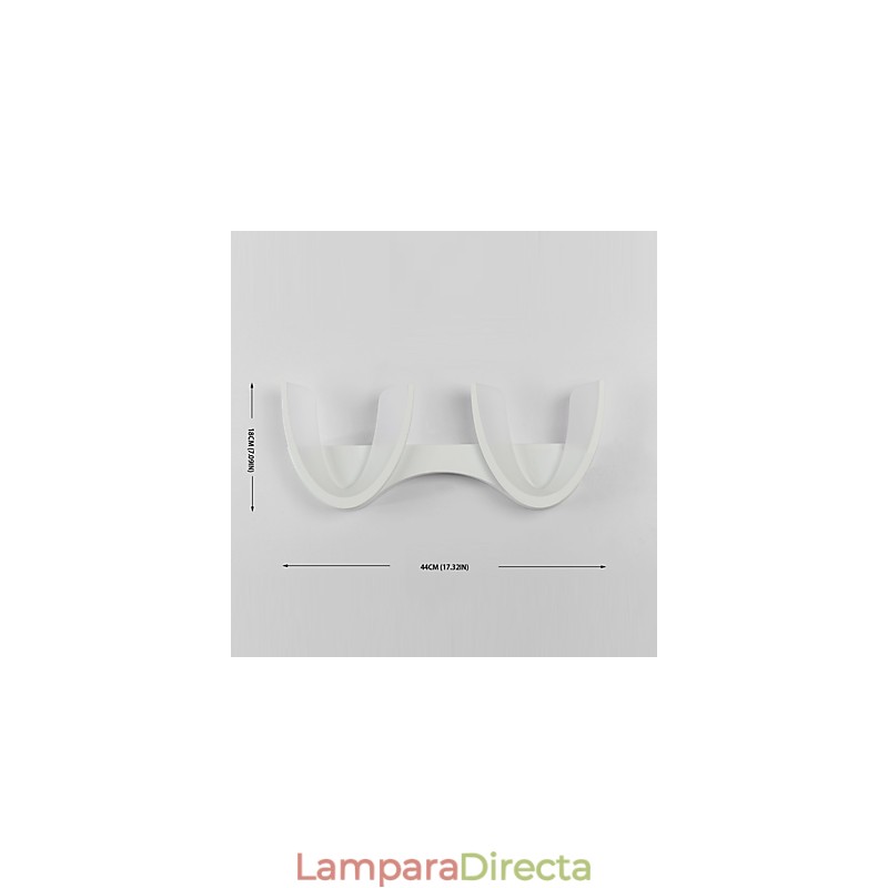 Pintura contemporánea moderna para apliques de pared con luz ambiental.