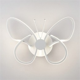 Lámparas de pared modernas con forma de mariposa, creativas, de metal y acrílico, para sala de estar, pasillo, dormitorio, hotel, habitación, lámpara de noche.