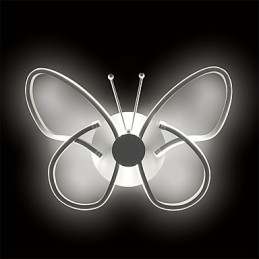 Lámparas de pared modernas con forma de mariposa, creativas, de metal y acrílico, para sala de estar, pasillo, dormitorio, hotel, habitación, lámpara de noche.