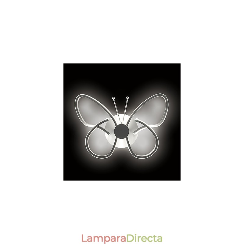 Lámparas de pared modernas con forma de mariposa, creativas, de metal y acrílico, para sala de estar, pasillo, dormitorio, hotel, habitación, lámpara de noche.